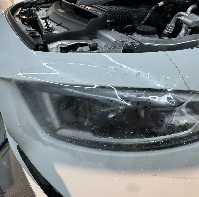 벤츠 CLS450 생활보호 PPF 시공 중