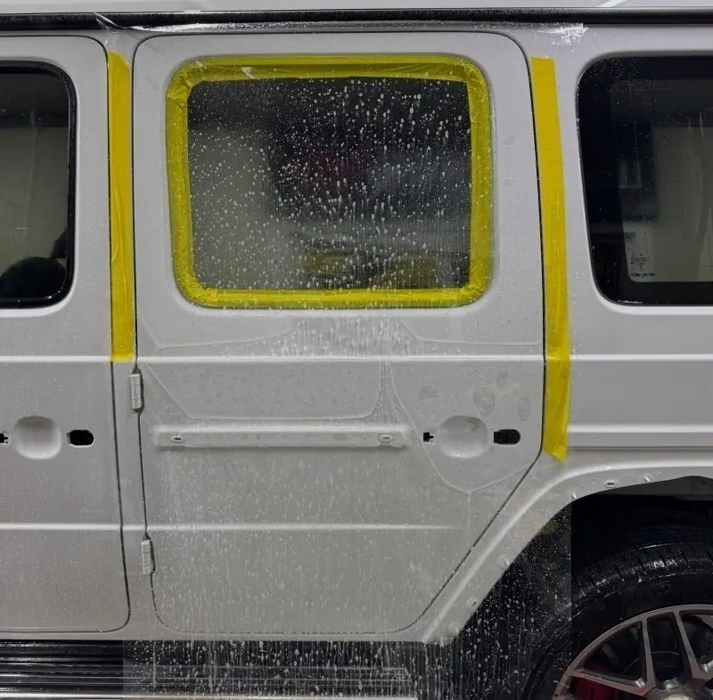벤츠 G63 AMG 전체 PPF 시공 중