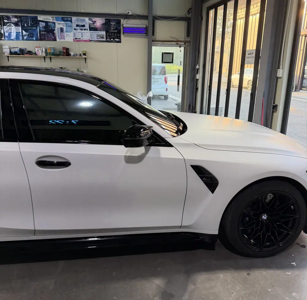 BMW M3 무광 PPF 근접 마감